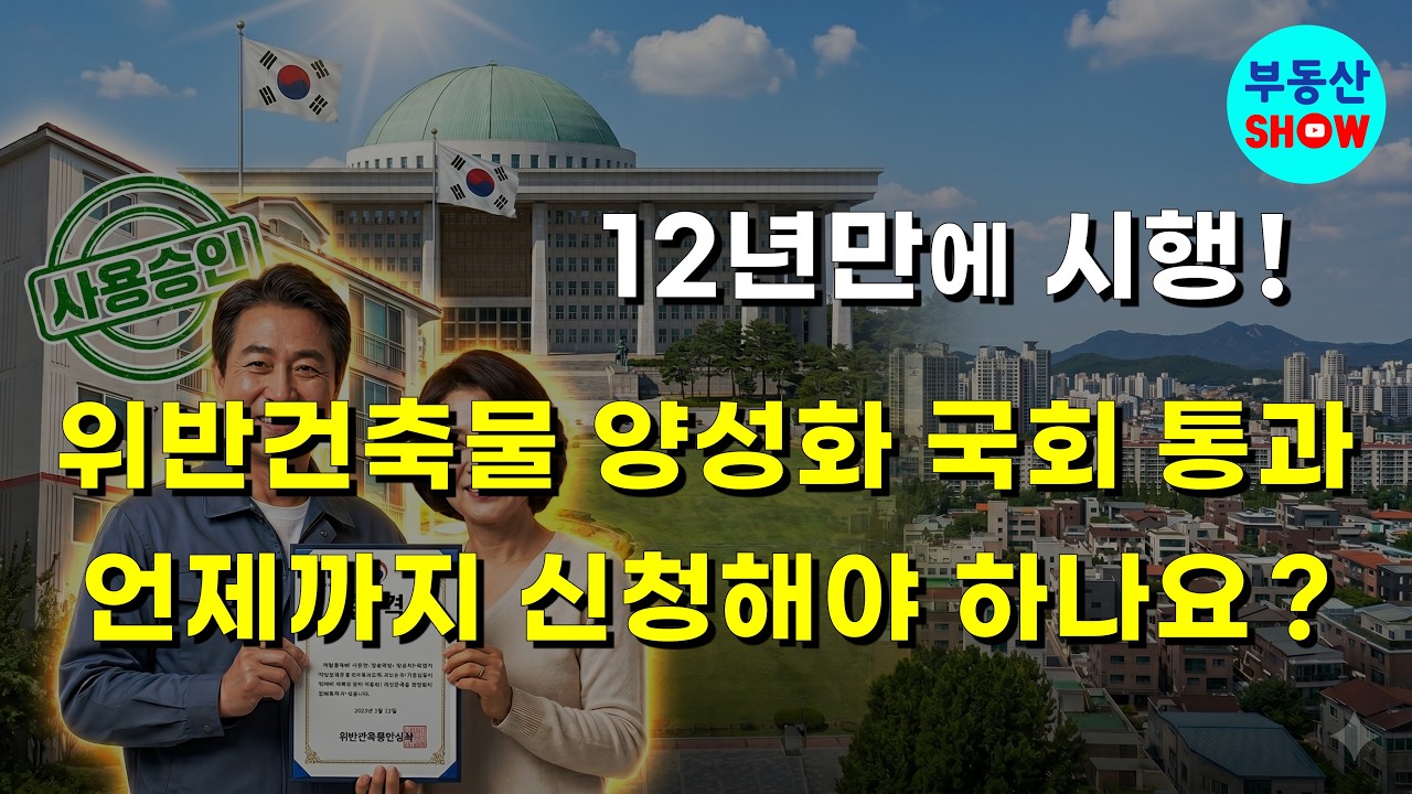 위반건축물 양성화 신청기간과 대상 조건, 2026년 놓치면 안 되는 이유